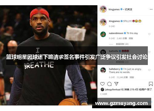 篮球明星因球迷下跪请求签名事件引发广泛争议引发社会讨论